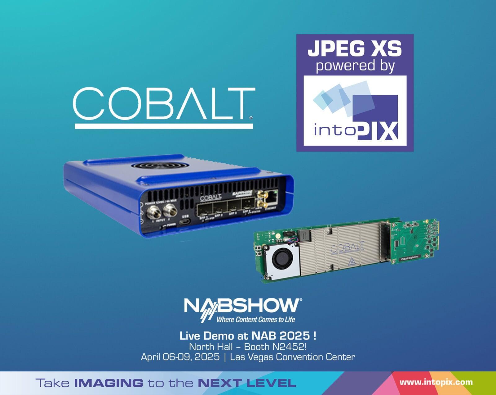 JPEG XS Technology Integrated by Cobalt Digital with intoPIX TicoXS FIP Codec, supporting High Profile and new TDC Profile